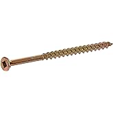 Hillman 48256 8 X 1-1/2-Inch Square Drive Multipurpose Wood Screw, 500-Pack,Stainless Steel