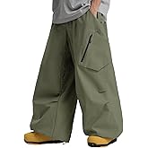 GSOU SNOW Womens Mens Snow Pants Baggy Snowboard Ski Pant Loose Waterproof Windproof Insulated