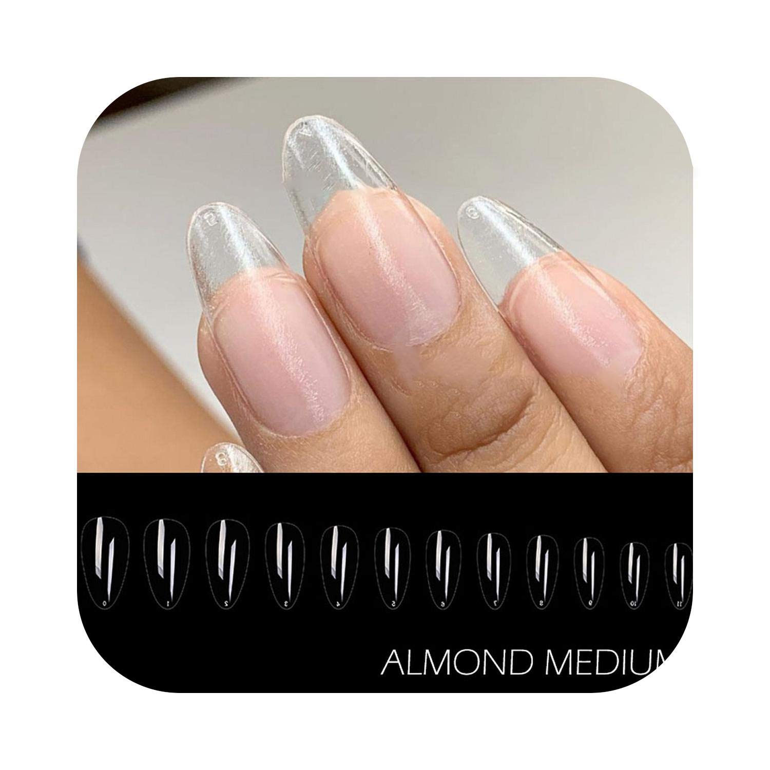 Nail Sticker Kit Gel X Tips Nail Extension System Full Cover Preshaped Sculpted