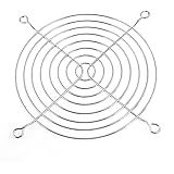 5 Pcs Silver Tone Axial Fan Grill Protector 12cm Metal Finger Guards