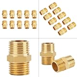 Hilitand 10x Brass Hex Nipple 1/4 BSP Male to 1/4 BSP Reducing Pipe Quick view 6