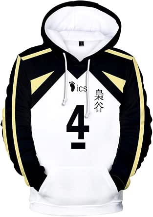 Akaashi Keiji Sudadera con capucha Fukurodan Voleibol Uniforme Cosplay  Traje Jersey Top : Ropa, Zapatos y Joyería - Amazon.com