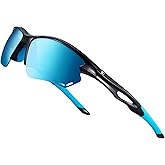 BIRCEN Polarized Mens Sunglasses for Driving: TR90 UV Protection Sunglasses Lightweight Sport Shades for Fishing Golf Trip