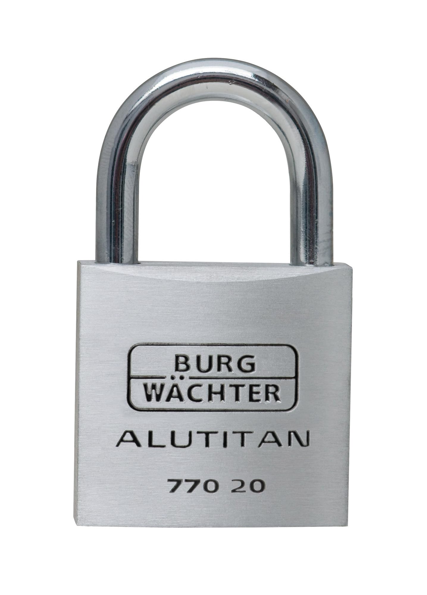 BURG-WÄCHTER 36281 Padlock Alutitan 770 20 SB, Aluminium