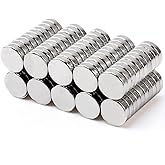 MIN CI 100 Pcs Strong Neodymium Magnets Disc, 8 x 2mm Small Magnets for Whiteboard, Mini Round Rare Earth Magnets for DIY Bui