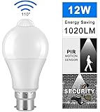 A2Z Trade LED with PIR Motion Sensor AC220V 110V Security Night Light (White, 12 W)