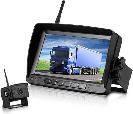 Amazon ７インチledモニター ワイヤレス バックカメラモニターセット デジタル信号 超広角 Ip65防水防塵 バックカメラ 高画質 信号安定 正像鏡像切替対応 暗視機能 多車類兼用 日本語取扱説明書付き 2年保証 車 バイク 家電 カメラ
