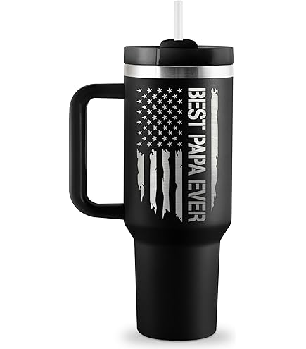 Onebttl Edelstahl-Bierkrug Mit Deckel – 680 Ml, Doppelwandig Isoliert, Geschenk Für Papa