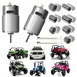 JRRXM Pair of 12V 18V 20V 24V Fast Drive Motor High