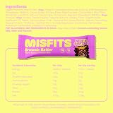 Misfits Brownie Batter Vegan Protein Bars Pack of 15, 14g Protein, Low Sugar view 5