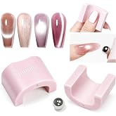 JODSONE 5D Cat Eye Magnet for Nails,U-Shaped Nail Magnet Tool for Cat Eye Gel Polish,Wide Size Strong Cat Eye Magnet for Easy Wide Cat Eye Effect,Beginner Friendly Magnetic Nail Art Tool for DIY Salon