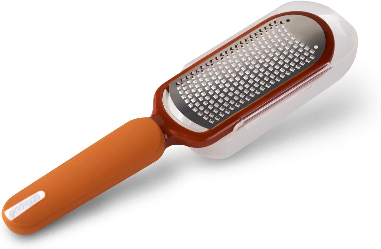 COOKDUO Grate & Pour - Lemon zester/Cheese grater (orange)