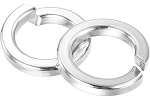 uxcell M16 Split Lock Washer, 10Pcs 304 Stainless Steel Spring Lock Washers Metal Split Ring Washer for Screw Bolts Machinery