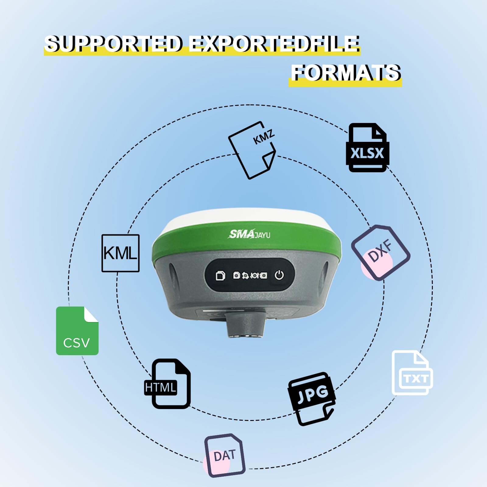 R26 V1 GNSS GPS RTK Base Station for RTK Rover, Drone,Static Point Surveying,Coordinates stakeout(Exclude Tripod)