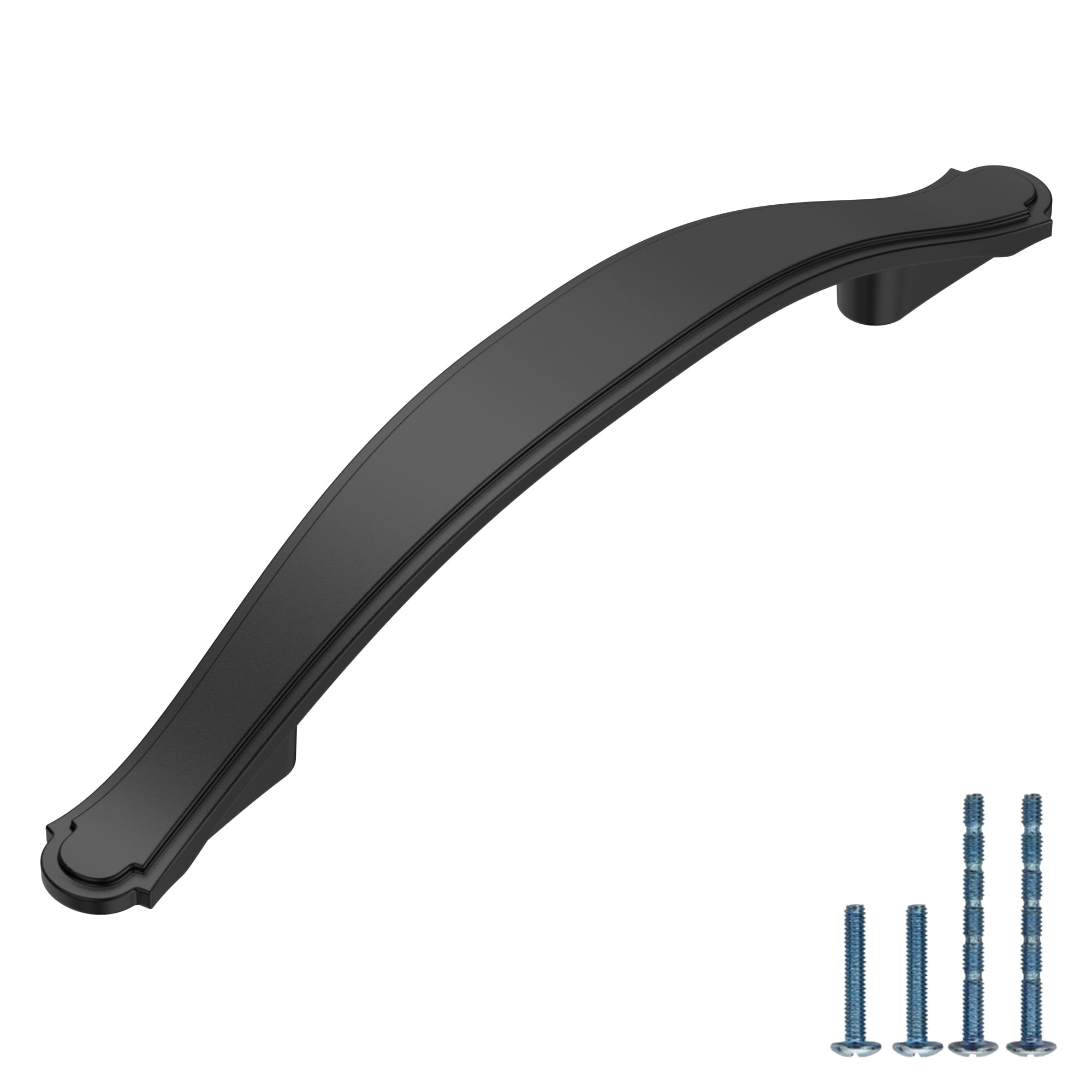 Photo 1 of AOOTOCH 10 Pack Matte Black Kitchen Cabinet Handles Cabinet Pulls 3.75 inch Hole Center Cabinet Hardware Drawer Handles for Cabinet Dresser and Cupboard AT2792MB