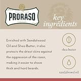 Proraso Shaving Soap in Bowl for Coarse Beards 150ml Sandalwood Shea Butter Red view 6