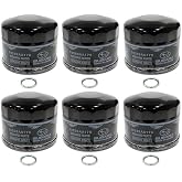 Subaru Set of 6 Oil Filters w/Crush Gaskets for 2015-2026 WRX BRZ - 2026 Outback Turbo &amp; Wilderness 15208AA170 &amp; 803916010 - Genuine OEM