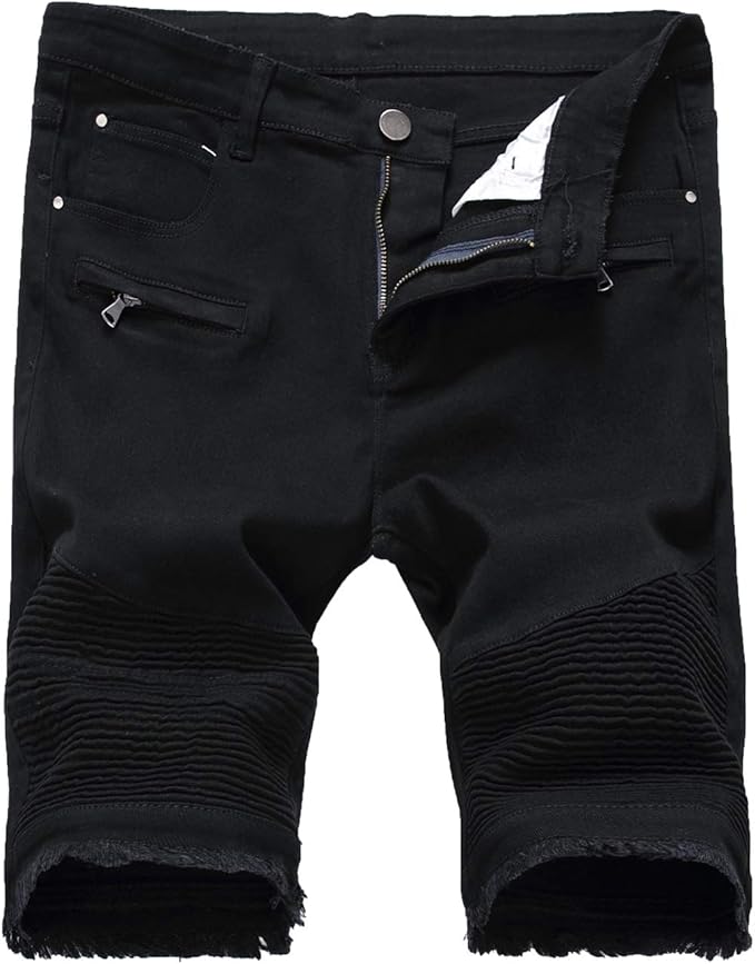 white ripped jean shorts mens