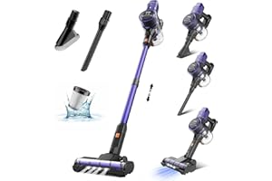 VacLife Cordless Vacuum Cleaner for Home, Rechargeable Stick Vacuum with Strong Suction for Pet Hair, Carpet and Hard Floor, 45-min Max Runtime, Purple (VL732)