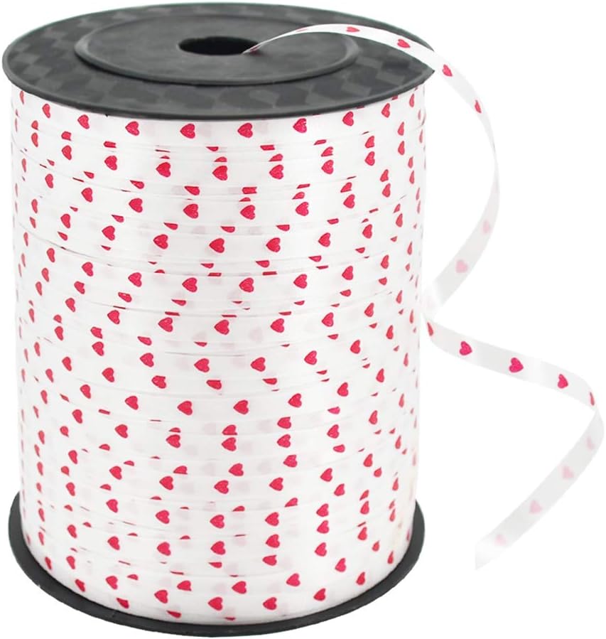 500 Yards Happy Birthday Printed Crimped Curling Ribbon Balloon String Roll Gift Wrapping Ribbon for Party Festival Art Craft Decor Florist Flowers Decoration Supplies: Health & Personal Care