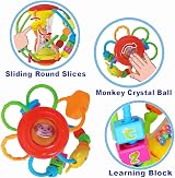 HOLA Baby Rattle Toy Set Sensory Ball 0-6 Months Educational Gift view 4