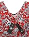 OUGES Women's V-Neck Pattern Pocket Maxi Long Dress(Floral-10,M)