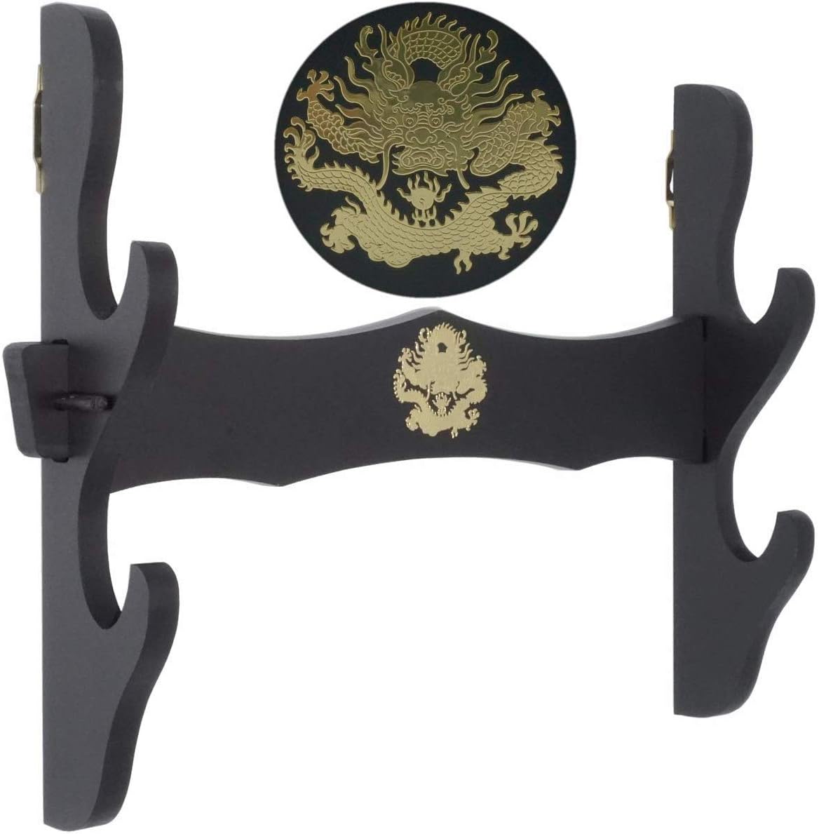 Xiayanmei Dragon Sword Holder Wall Mount Samurai Sword Rack Katana Wakizashi Display Stand Decorative Sword Hanger