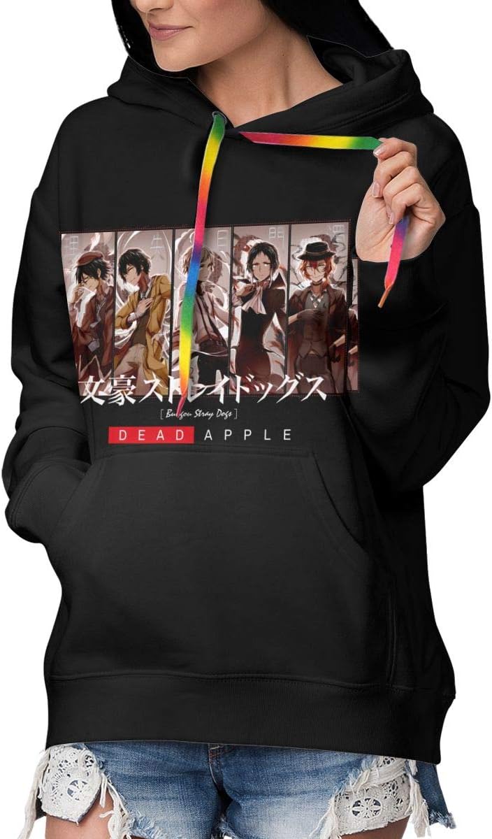 Goredi Womens Sweatshirts Bungou Stray Dogs Ranpo Chuuya Dazai Atsushi Akutagawa Hooded Outwear
