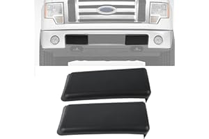 OKPARZ Replacement for Front Bumper Guard Pad Cap Inserts End Cover 2009-2014 F150 F-150 9L3Z17E810B Left Driver & Right Passenger Side
