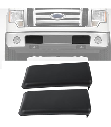 Pair Front Bumper Guards Inserts Pads Caps Fit For 09-14 FORD F150 Right+Left - Foto 10