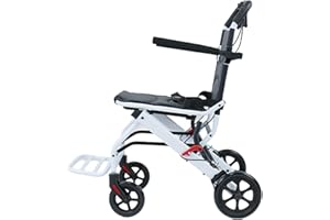 Altsuceser Folding Wheelchair Lightweight Portable Transit Travel Chair for Adults Ergonomic Design Wheelchair with Adjustabl