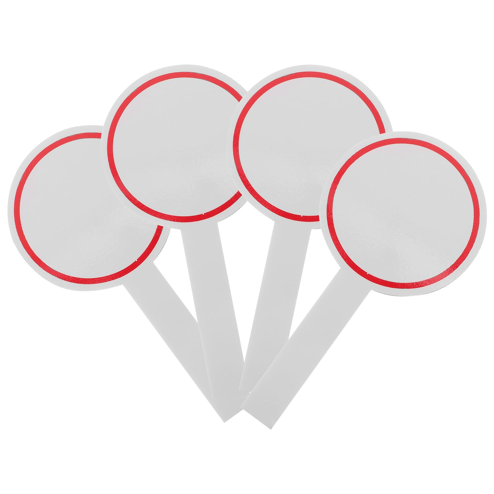 Operitacx 4-Pack Foam Writable Scoreboards 7.87X3.94 Inch Dry Erase Boards for Sports Events Team Games Voting Handheld Scoring Cards for Coaches Referees