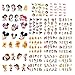12 sets Disney cartoon MICKEY MOUSE minnie mouse NAIL DECALS little mermaid ariel NAIL ART water transfer alladin SNOW WHITE Marge Simpson nail stickers accessories nail vinyls French tip stickers