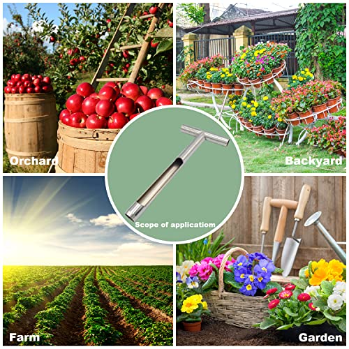 Soil Sample Probe 12 Inch with Reusable Soil Sampler Bags,Stainless