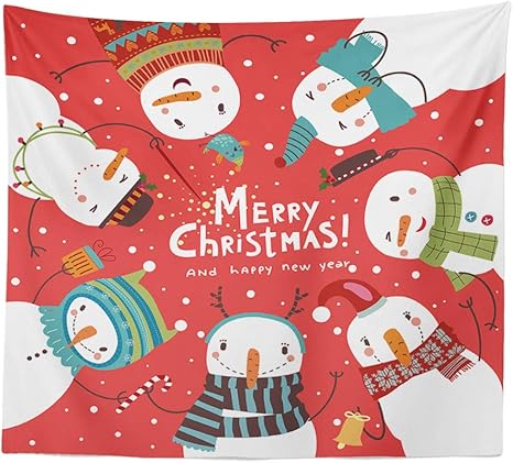 Amazon Co Jp Outflower タペストリー インテリア 壁掛け クリスマス サンタクロース 掛軸 部屋 窓 トップ飾り 個性 家庭飾り 多機能 装飾用品 店舗装飾 C 100x150cm ホーム キッチン