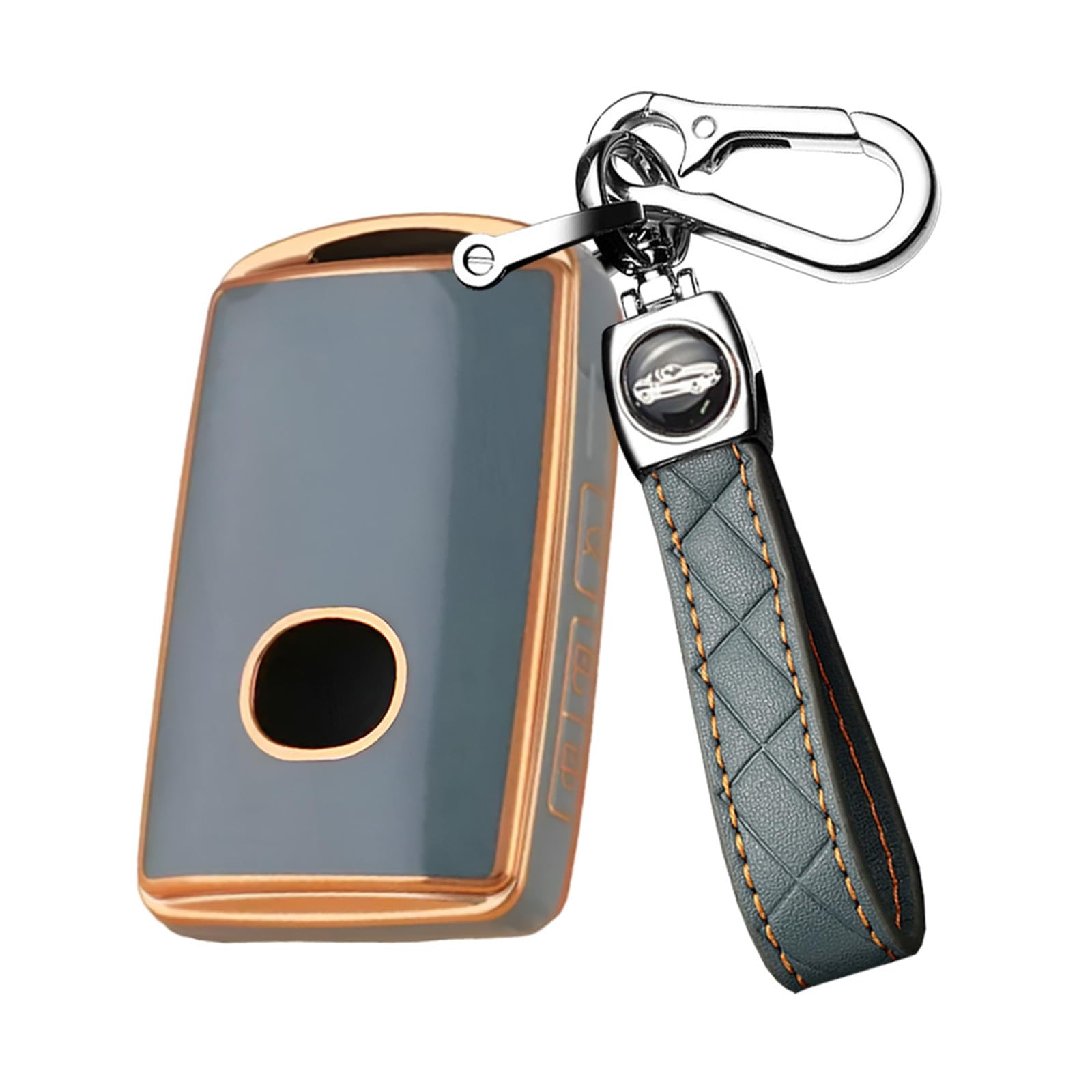 ontto Car Key Case Fits Mazda 3, CX-5, CX-30, MX-5 & More. TPU Protective Case, Key Ring, Grey