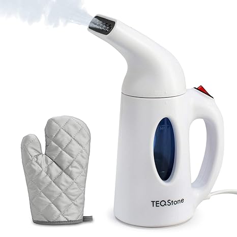 TEQStone Dampfglätter Reise Mini, Bügeleisen Dampf Steamer Dampfglätter, Schnelles Glätten (70 Sekunden Schnell Aufheizen), m