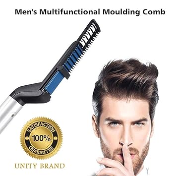 Buy Afiya Multifunctional Beard Hair Straightener Comb For Men
