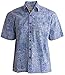 Johari West Ripple Rosso Tropical Hawaiian Cotton Batik Shirt for Men