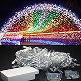 inextStation LED Light 110V 6W 10m 32.8ft 100 LED Bulbs Fairy Light String Holiday LED Outdoor Lighting for Christmas Party Decoration Waterproof (RGB)