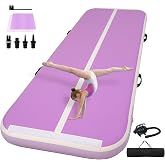 EGGORY Tumble Track, Inflatable Tumbling Mat,Tumble Track Mats | Gymnastics, and Tumble Track with 4/6/8 Inches Thickness for Home, Training, Cheerleading, Yoga, Water with Pump