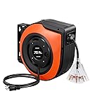 DEWENWILS Retractable Extension Cord Reel, 75 FT