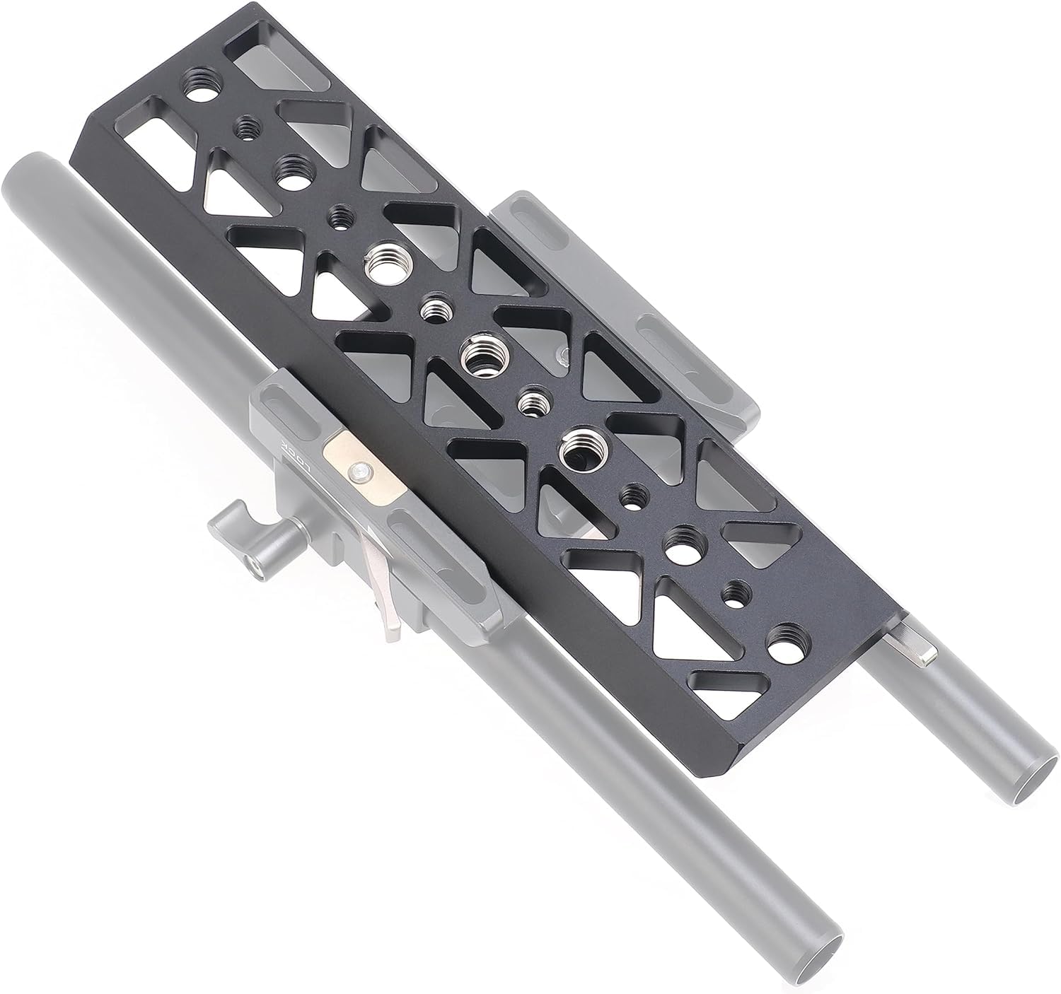 Hersmay 8 Inch Dovetail Plate Bridge Plate Quick Release Plate for Tilta Standard Baseplate Camera Cage for BMPCC 4K 6K GH5 S1H A6 A7 A7S3 Camera Cage (8 Inches)