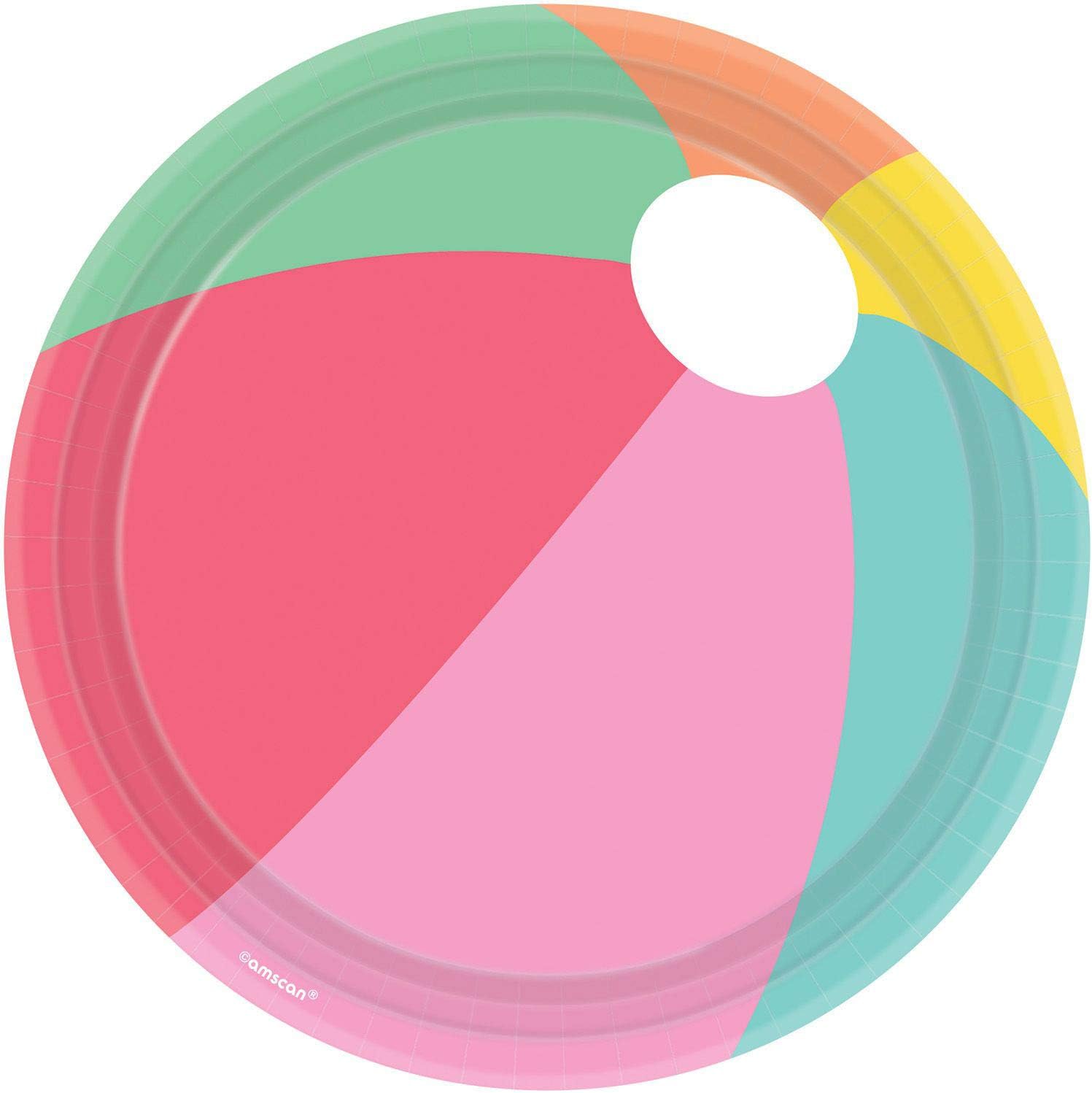 Multicolor Pastel Beach Ball Shaped 