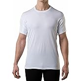 Men's Sweatproof Undershirt - Cotton Crew Neck - Original Fit - with Sweat Pads