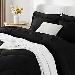 CozyLux Queen Comforter Set with Sheets 7 Pieces