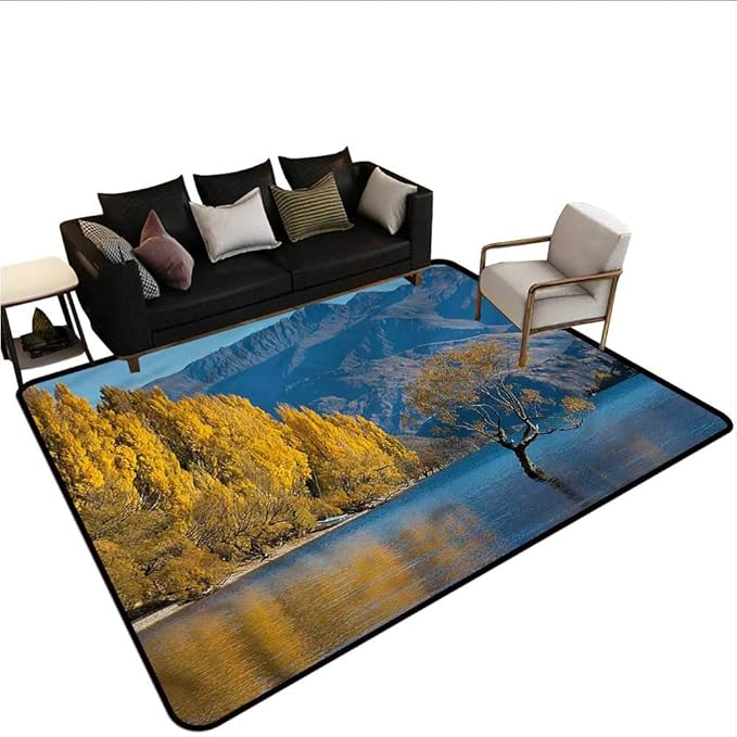 Nature,Large Floor Mats for Living Room 80"x 120" Sunken
