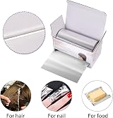 Fuyamp 1 Pack 15 m Hair Foil 12 cm Silver Aluminium Highlighting Roll view 5