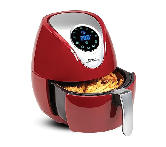 Power Air Fryer XL 3.2 Litre, 1500 Watt, Red, As seen on High Street TV Amazon.co.uk Kitchen