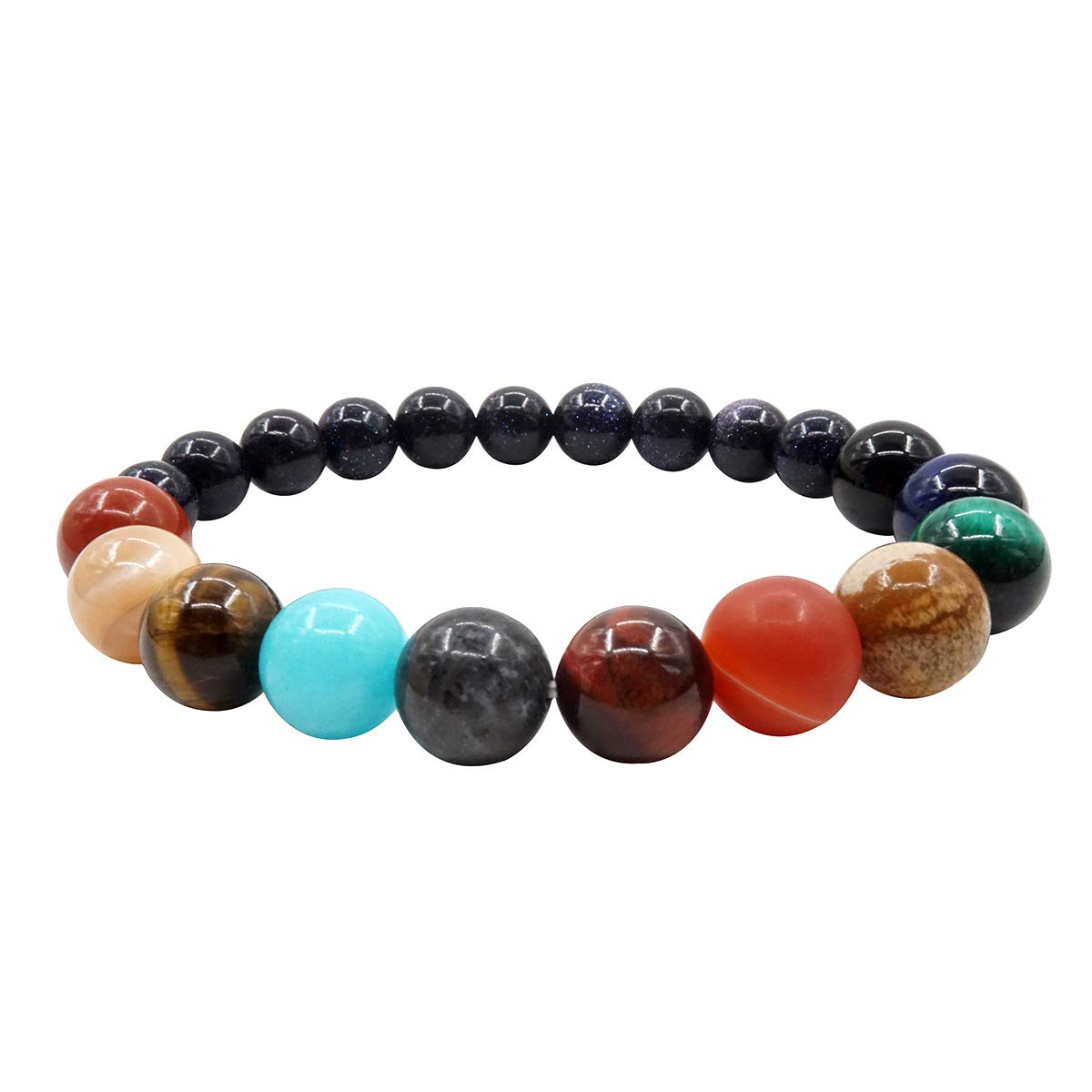 Thajaling Universal bracelets, 9 Planets bracelet pluto solar system wristband for men woman